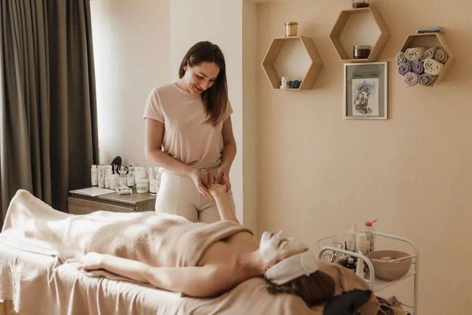 A calming spa experience with a soothing hand massage and facial treatment for ultimate relaxation.
